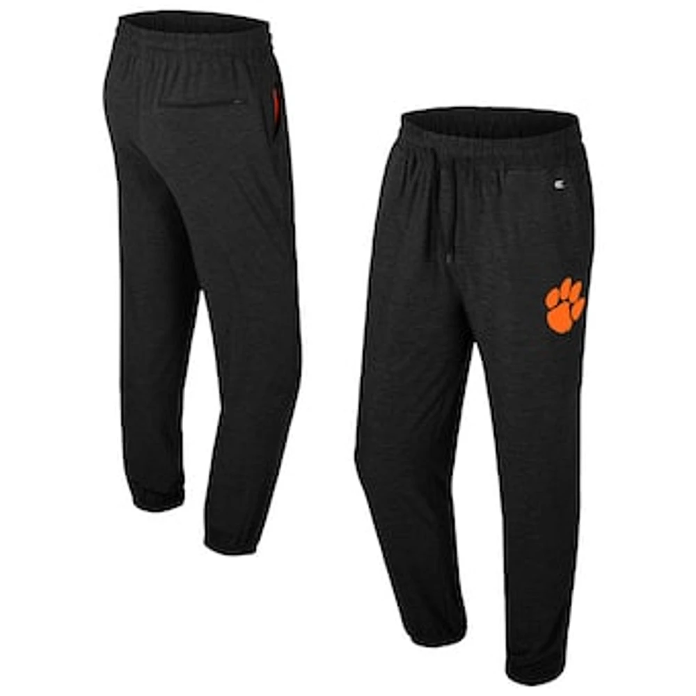 Men's Colosseum Black Clemson Tigers Revolution Jogger Pants