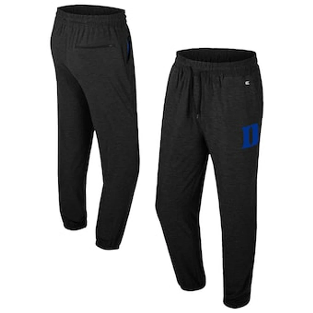 Men's Colosseum Black Duke Blue Devils Revolution Jogger Pants