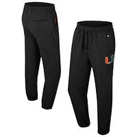 Men's Colosseum Black Miami Hurricanes Revolution Jogger Pants