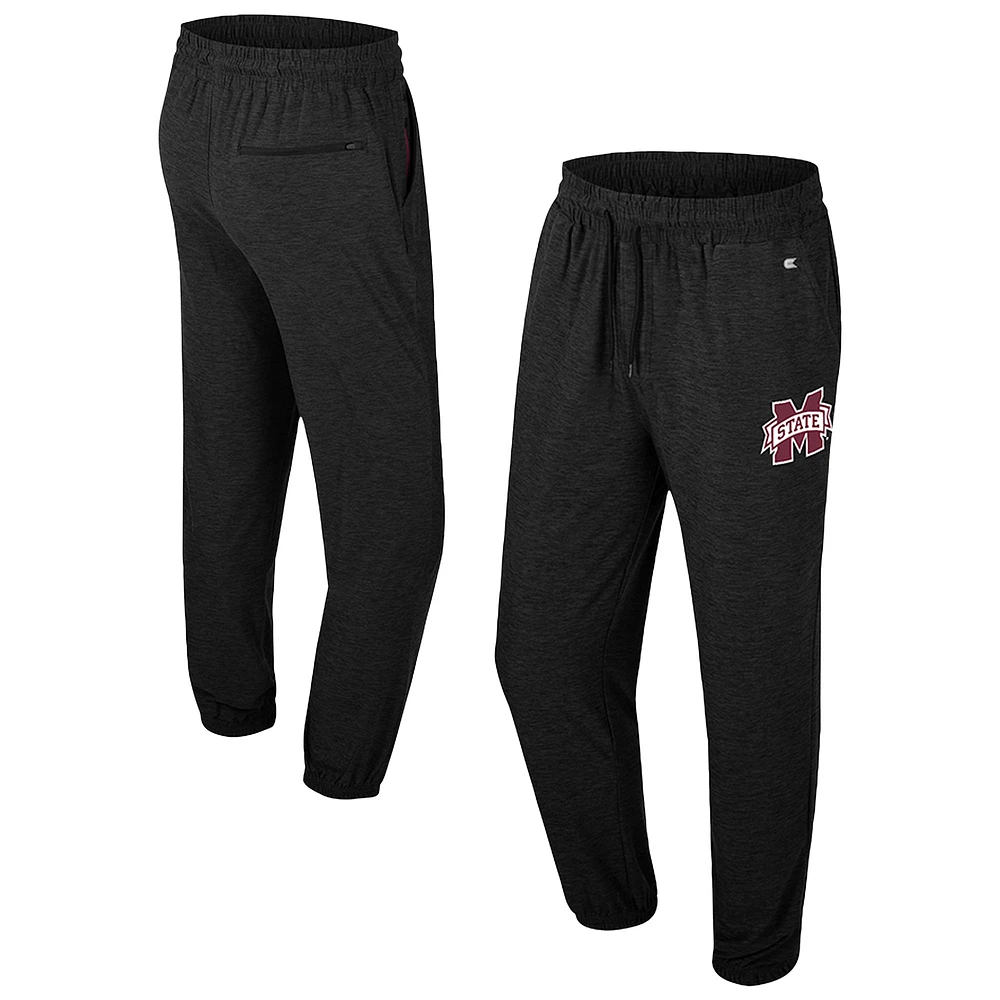 Men's Colosseum Black Mississippi State Bulldogs Revolution Jogger Pants