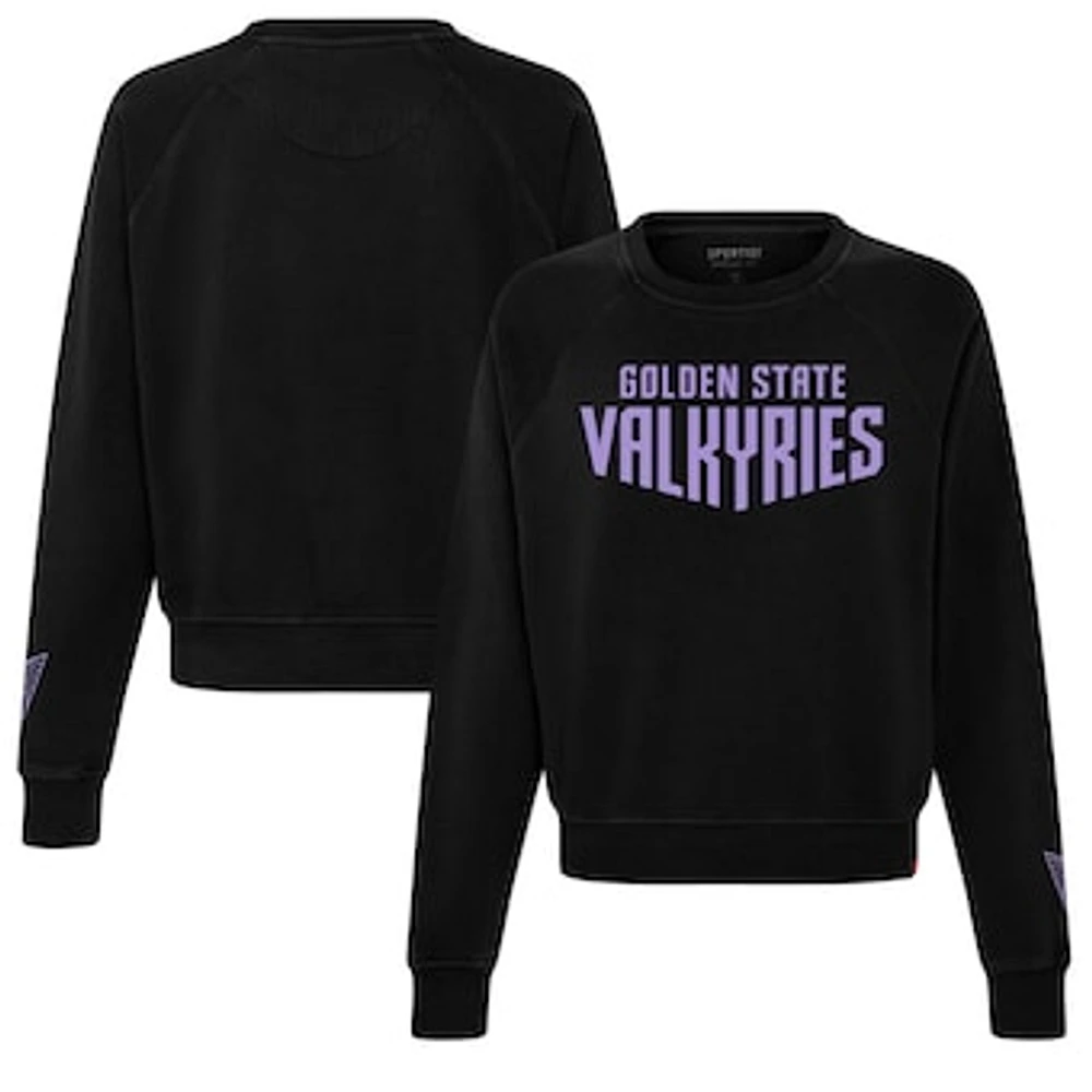 Women's Sportiqe  Black Golden State Valkyries Ashlyn Premium Pullover Sweatshirt