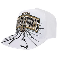 Youth Mitchell & Ness White Vegas Golden Knights After Shock Snapback Hat