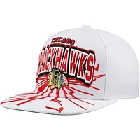 Youth Mitchell & Ness White Chicago Blackhawks After Shock Snapback Hat