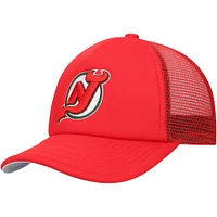 Youth Mitchell & Ness Red New Jersey Devils Core Trucker Adjustable Hat