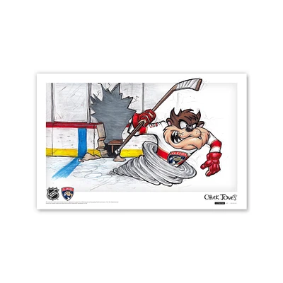 Tasmanian Devil Florida Panthers 11" x 17" Looney Tunes Poster Print