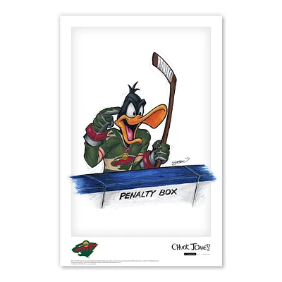 Daffy Duck Minnesota Wild 11" x 17" Looney Tunes Poster Print