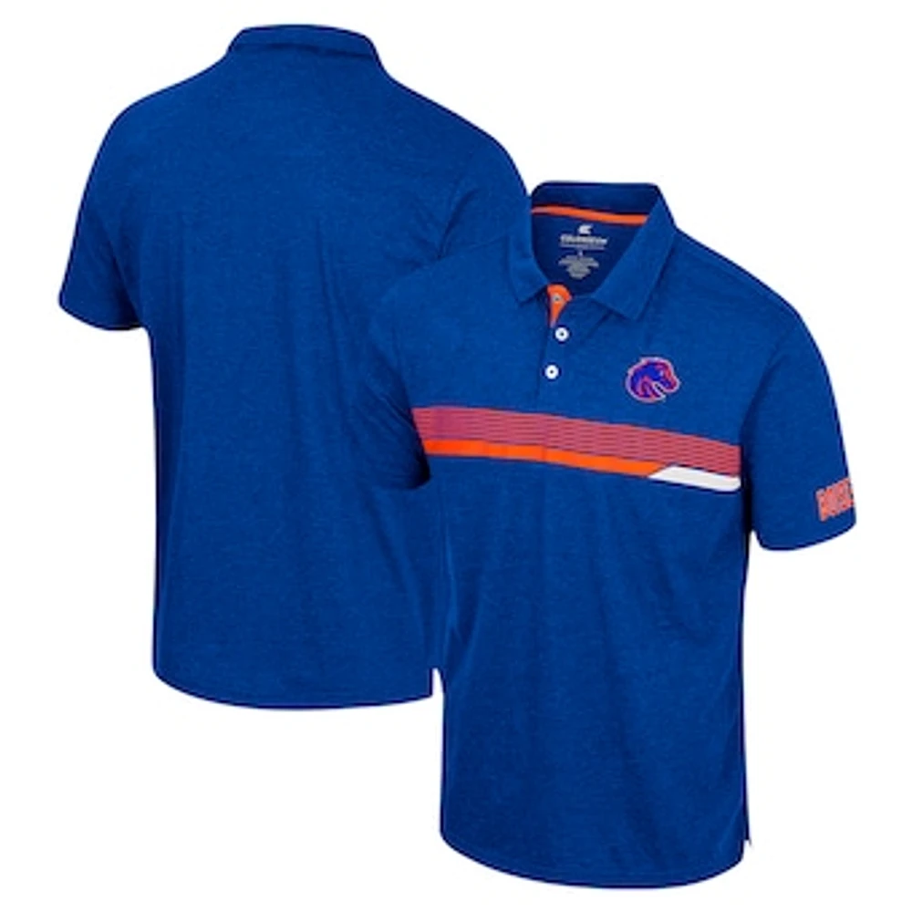 Men's Colosseum Royal Boise State Broncos No Problemo Polo