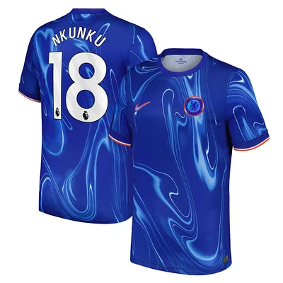 Men's Nike Christopher Nkunku Blue Chelsea 2024/25 Home Replica Player Jersey