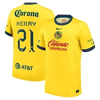 Men's Nike Henry Martin Yellow Club America 2024/25 Home Replica Player Jersey