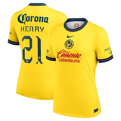 Women's Nike Henry Martin Yellow Club America 2024/25 Home Replica Player Jersey