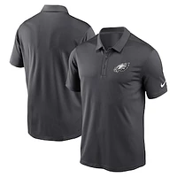 Men's Nike Anthracite Philadelphia Eagles Franchise Performance Polo