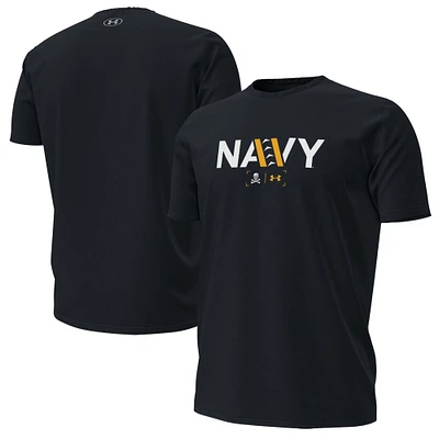 Men's Under Armour Navy Midshipmen 2024 Rivalry Performance T-Shirt