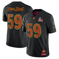 Men's Nike  Black Super Bowl LIX Limited Jersey