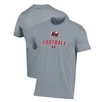 Men's Under Armour Grey Gardner-Webb Bulldogs Football Performance T-Shirt