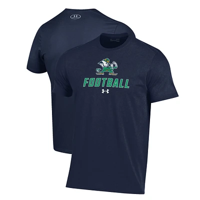 Men's Under Armour Navy Notre Dame Fighting Irish Football Performance T-Shirt