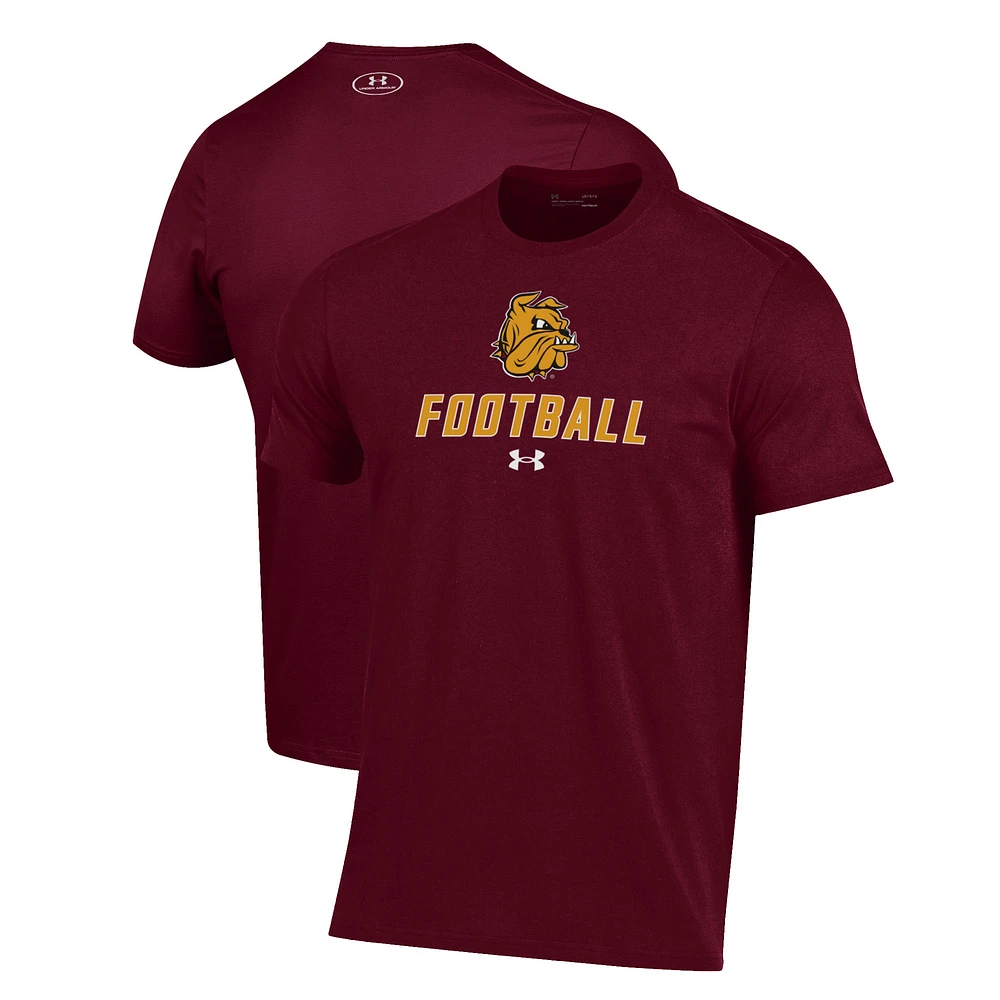 Men's Under Armour Maroon Minnesota Duluth Bulldogs Football Performance T-Shirt
