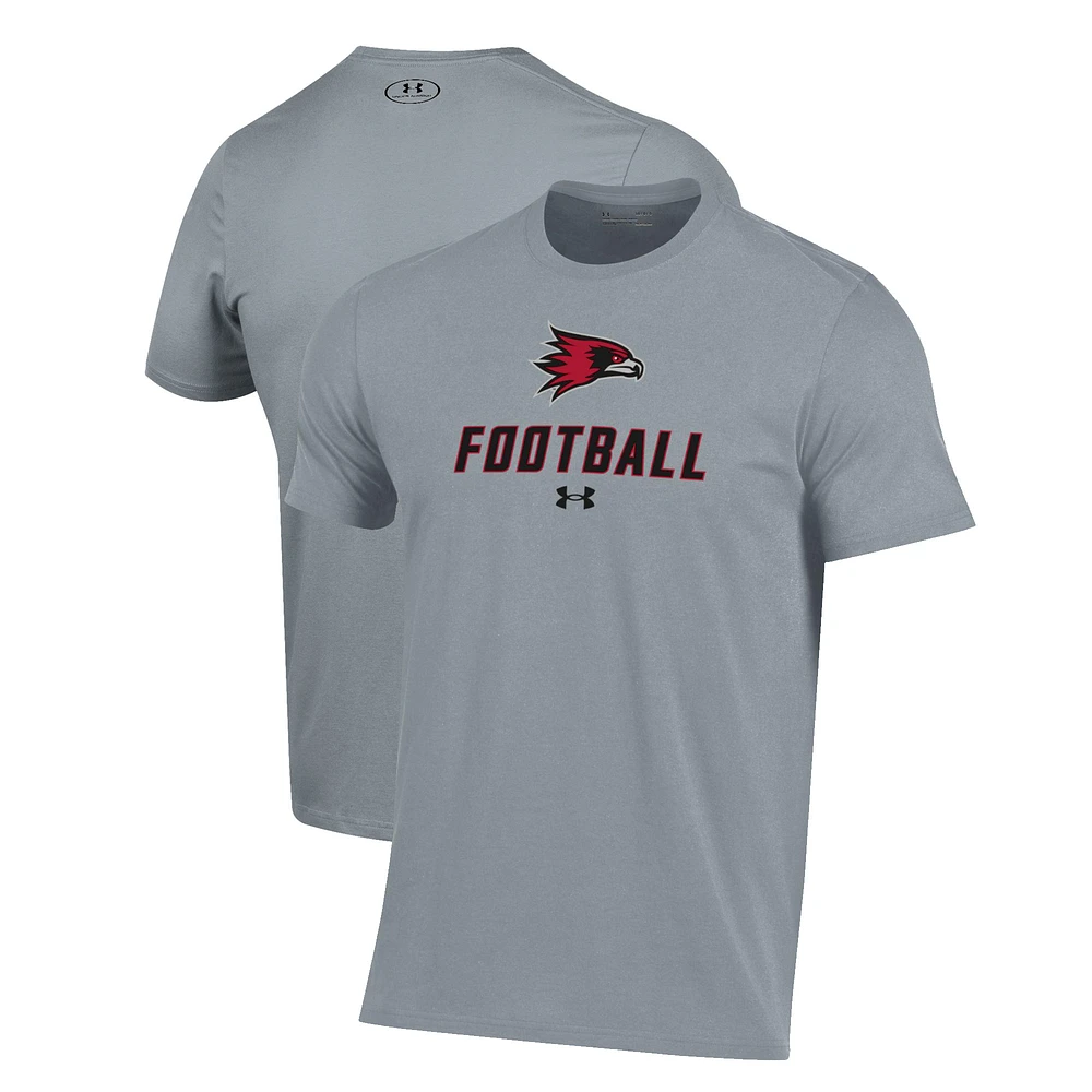 Men's Under Armour Grey SEMO Redhawks Football Performance T-Shirt