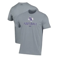 Men's Under Armour Grey Stephen F Austin Lumberjacks Football Performance T-Shirt