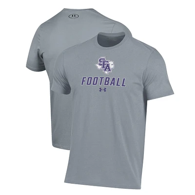 Men's Under Armour Grey Stephen F Austin Lumberjacks Football Performance T-Shirt