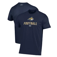 Men's Under Armour Navy Montana State Bobcats Football Performance T-Shirt