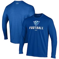 Men's Under Armour Blue Georgia State Panthers Football Performance Long Sleeve T-Shirt