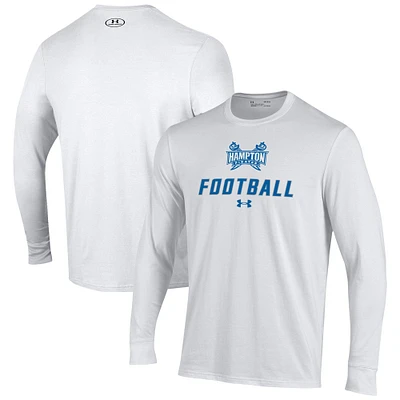 Men's Under Armour Hampton Pirates Football Performance Long Sleeve T-Shirt