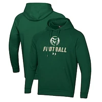Men's Under Armour Colorado State Rams Football Rival Fleece Pullover Hoodie