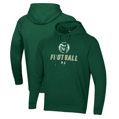 Men's Under Armour Colorado State Rams Football Rival Fleece Pullover Hoodie