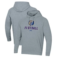 Men's Under Armour Grey Morgan State Bears Football Rival Fleece Pullover Hoodie