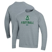 Men's Under Armour Colorado State Rams Football Rival Fleece Raglan Pullover Sweatshirt