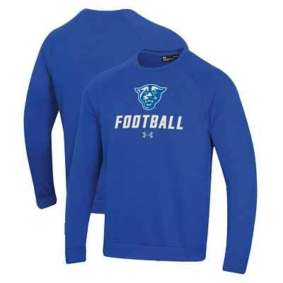Men's Under Armour Georgia State Panthers Football Rival Fleece Raglan Pullover Sweatshirt