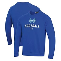 Men's Under Armour  Royal Hampton Pirates Football Rival Fleece Raglan Pullover Sweatshirt