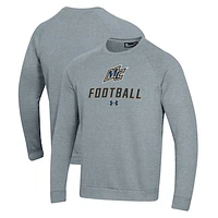 Men's Under Armour Merrimack College Warriors Football Rival Fleece Raglan Pullover Sweatshirt