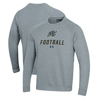 Men's Under Armour Merrimack College Warriors Football Rival Fleece Raglan Pullover Sweatshirt