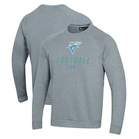 Men's Under Armour LIU Sharks Football Rival Fleece Raglan Pullover Sweatshirt