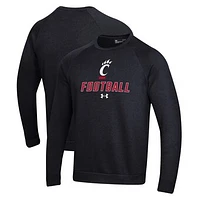 Men's Under Armour Cincinnati Bearcats Football Rival Fleece Raglan Pullover Sweatshirt