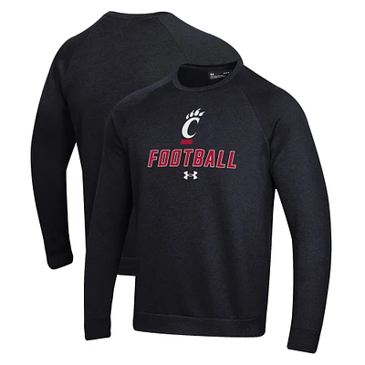 Men's Under Armour Cincinnati Bearcats Football Rival Fleece Raglan Pullover Sweatshirt