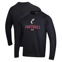 Men's Under Armour Cincinnati Bearcats Football Rival Fleece Raglan Pullover Sweatshirt
