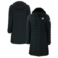 Women's Cutter & Buck Black New York Giants Mission Ridge Repreve Eco Insulated Full-Zip Hoodie Long Puffer Jacket