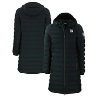 Women's Cutter & Buck Black New York Giants Mission Ridge Repreve Eco Insulated Full-Zip Hoodie Long Puffer Jacket