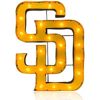 Imperial  San Diego Padres 32" x 24" Lighted Logo Recycled Metal Sign
