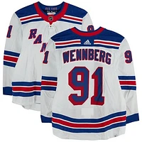 Alex Wennberg New York Rangers Game-Used #91 White adidas Jersey Worn During the Eastern Conference Finals of the 2024 Stanley Cup Playoffs vs. Florida Panthers