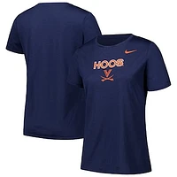 Women's Nike Navy Virginia Cavaliers Legend Performance T-Shirt