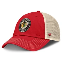 Men's Fanatics  Red/Cream Chicago Blackhawks 2025 NHL Winter Classic Trucker Adjustable Hat