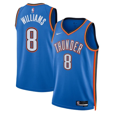 Unisex Nike Jalen Williams Blue Oklahoma City Thunder Swingman Replica Jersey - Icon Edition