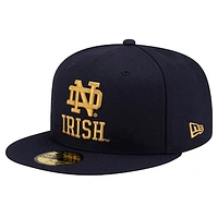 Men's New Era Navy Notre Dame Fighting Irish 59FIFTY Fitted Hat