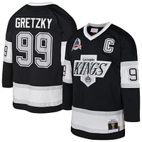 Toddler Mitchell & Ness Wayne Gretzky Black Los Angeles Kings 1992/93 Blue Line 2.0 Player Jersey