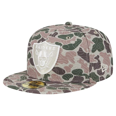 Men's New Era  Las Vegas Raiders Geo Camo 59FIFTY Fitted Hat