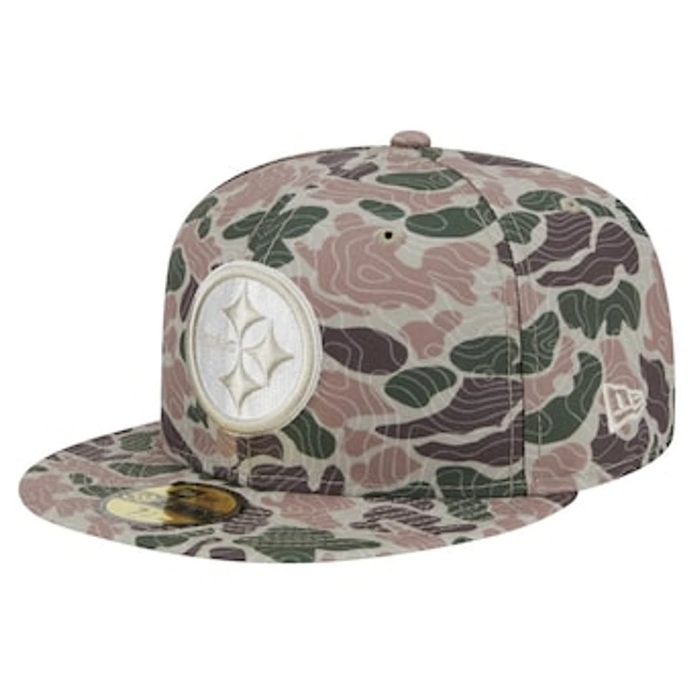 Men's New Era  Pittsburgh Steelers Geo Camo 59FIFTY Fitted Hat