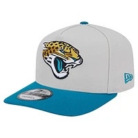 Men's New Era Stone Jacksonville Jaguars Decent 9FIFTY A-Frame Snapback Hat